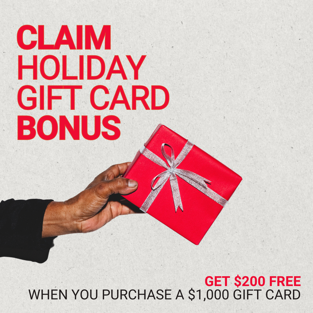 Holiday Gift Card - Redeem Bonus Credit in Checkout
