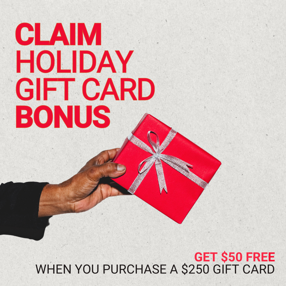Holiday Gift Card - Redeem Bonus Credit in Checkout