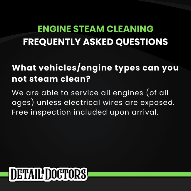 Engine Steam Clean (Service Upgrade) Detail Doctor's