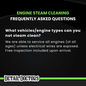 Engine Steam Clean (Service Upgrade) Detail Doctor's