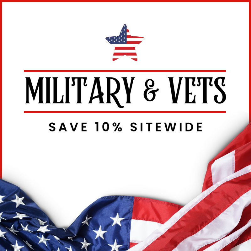 Military & Veterans Save 10%