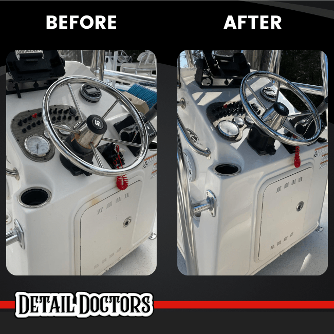 Boat & Jet Ski Detailing (Premium Hand Wash, Wax, Interior, Paint Correction Additions) Detail Doctor's